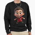 Little Footballer Very Nice Positive T-Shirt - Aesthetic Graphic Men Women - T-Shirt, Sweatshirt, Hoodie