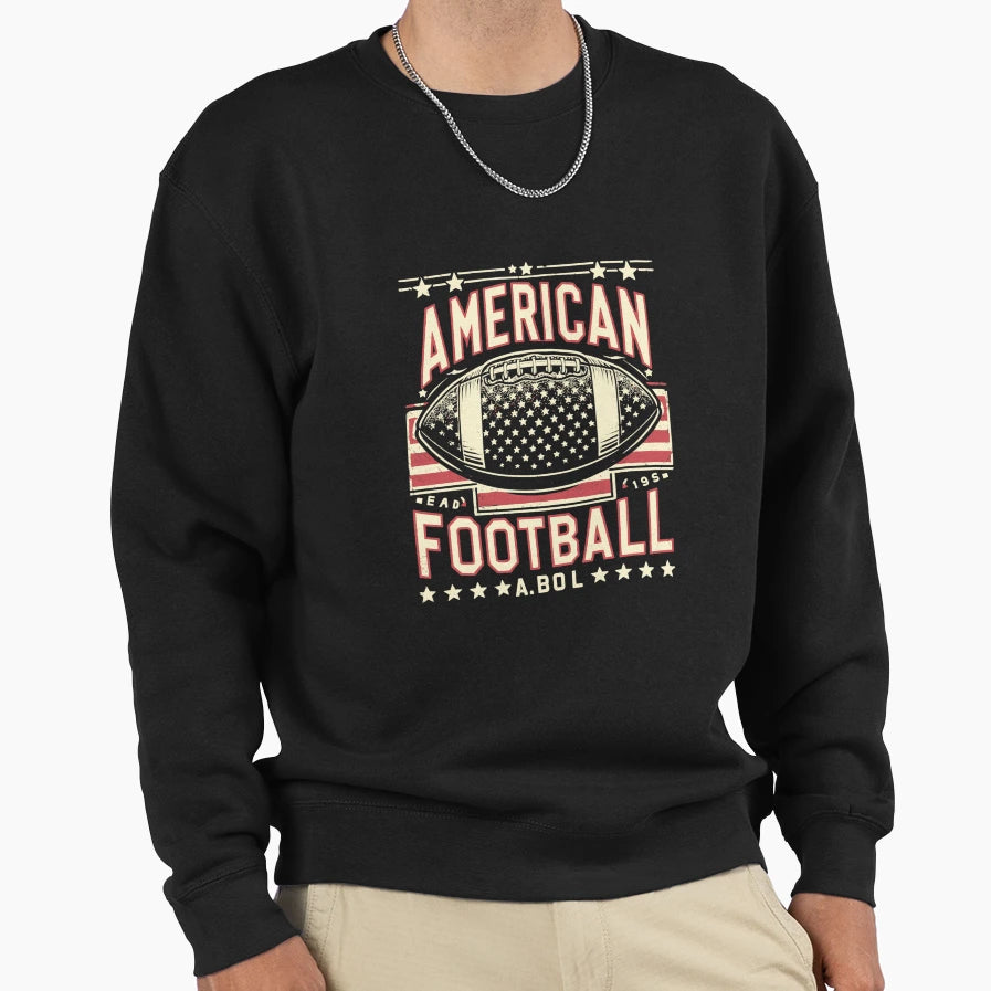 American Football Sweatshirt - Unique Graphic for Adults - T-Shirt, Sweatshirt, Hoodie