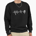 Space Heartbeat Sweatshirt - Unique Graphic Unisex - T-Shirt, Sweatshirt, Hoodie