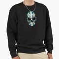 Quebec Flag Skull Sweatshirt - Minimalist Print for Adults - T-Shirt, Sweatshirt, Hoodie