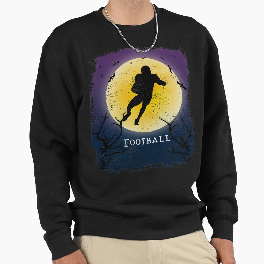 Football Halloween Art Football Sweatshirt - Fun Novelty Design for Adults - T-Shirt, Sweatshirt, Hoodie