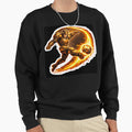 Steampunk Soccer Player Fireball Kick Sweatshirt - Minimalist Print Unisex - T-Shirt, Sweatshirt, Hoodie
