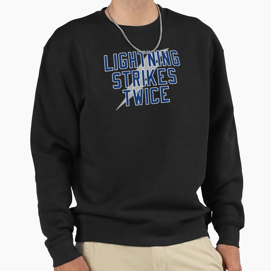 Lightning Strikes Twice Sweatshirt - Aesthetic Graphic Unisex - T-Shirt, Sweatshirt, Hoodie