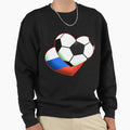 Football Heart Russia Sweatshirt - Novelty Apparel for Adults - T-Shirt, Sweatshirt, Hoodie
