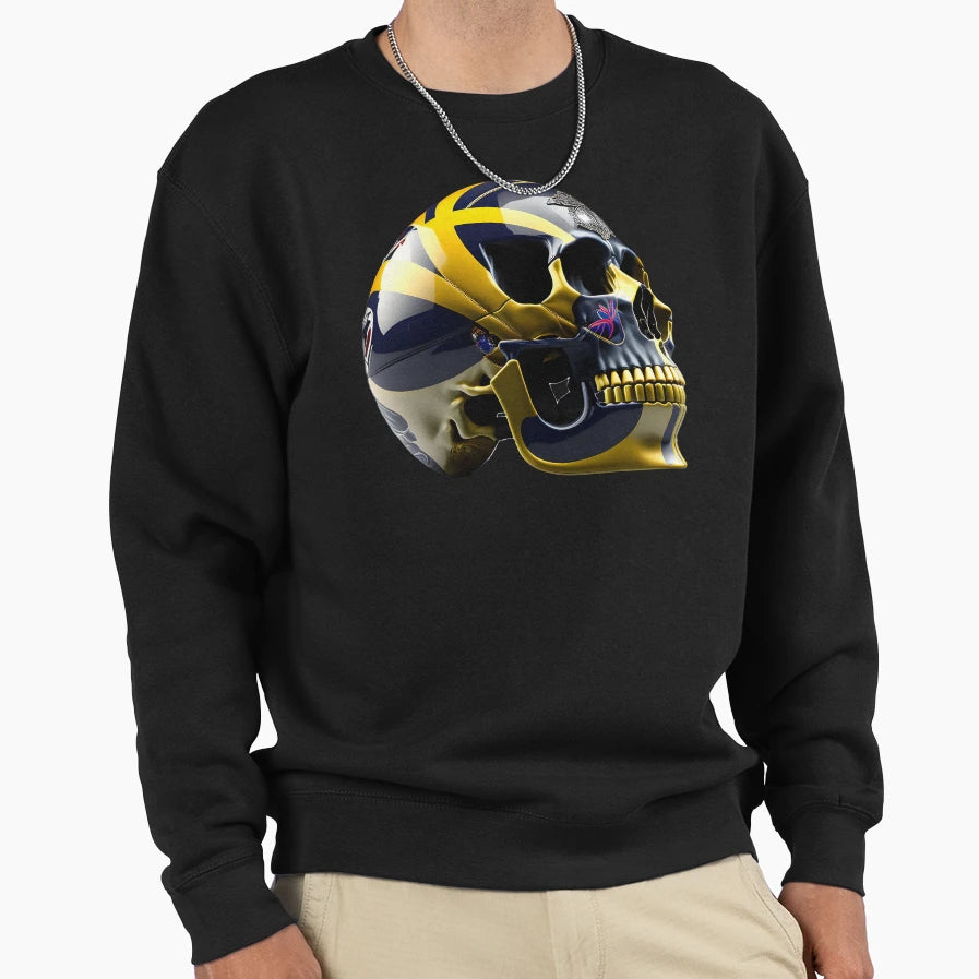 Basketball Skull Sweatshirt - Aesthetic Graphic Unisex - T-Shirt, Sweatshirt, Hoodie