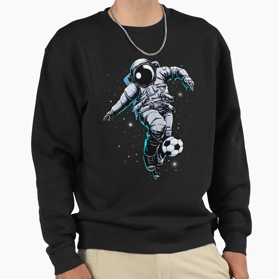 Space Soccer Sweatshirt - Casual Everyday Wear for Adults - T-Shirt, Sweatshirt, Hoodie