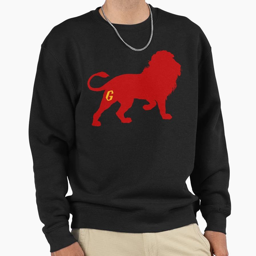 Lion Sweatshirt - Fun Novelty Design Unisex - T-Shirt, Sweatshirt, Hoodie