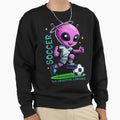 Soccer Universal Language Alien Sweatshirt - Minimalist Print for Adults - T-Shirt, Sweatshirt, Hoodie