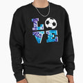 Blue Purple Soccer Love Tie Dye Sweatshirt - Streetwear Style Unisex - T-Shirt, Sweatshirt, Hoodie