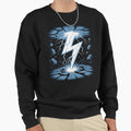 Lightning Lightning Thunderstorm Sweatshirt - Minimalist Print Men Women - T-Shirt, Sweatshirt, Hoodie