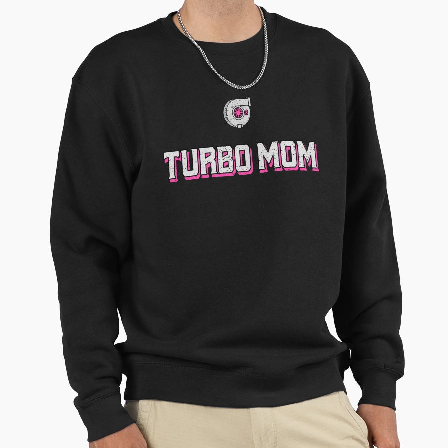 Turbo Mom Spooling Twin Turbos Mama Sweatshirt - Trendy Graphic for Adults - T-Shirt, Sweatshirt, Hoodie