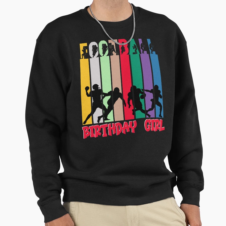 American Football Theme Sweatshirt - Casual Everyday Wear for Adults - T-Shirt, Sweatshirt, Hoodie