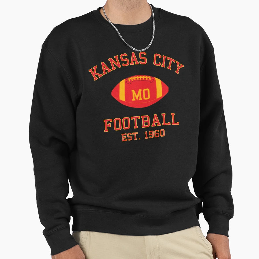 Kansas City Football Sweatshirt - Streetwear Style Men Women - T-Shirt, Sweatshirt, Hoodie