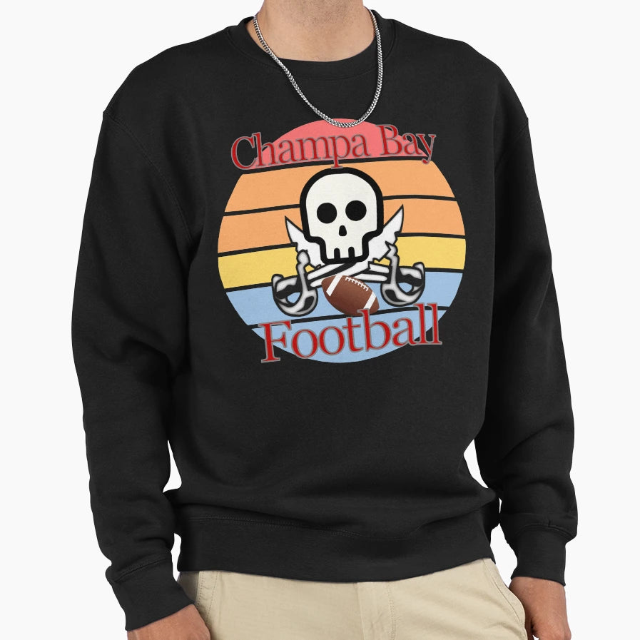 Champa Bay Football Sunset Sweatshirt - Streetwear Style Unisex - T-Shirt, Sweatshirt, Hoodie
