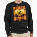 Abstract Warm Plaid Puff Gold Sweatshirt - Streetwear Style for Adults - T-Shirt, Sweatshirt, Hoodie