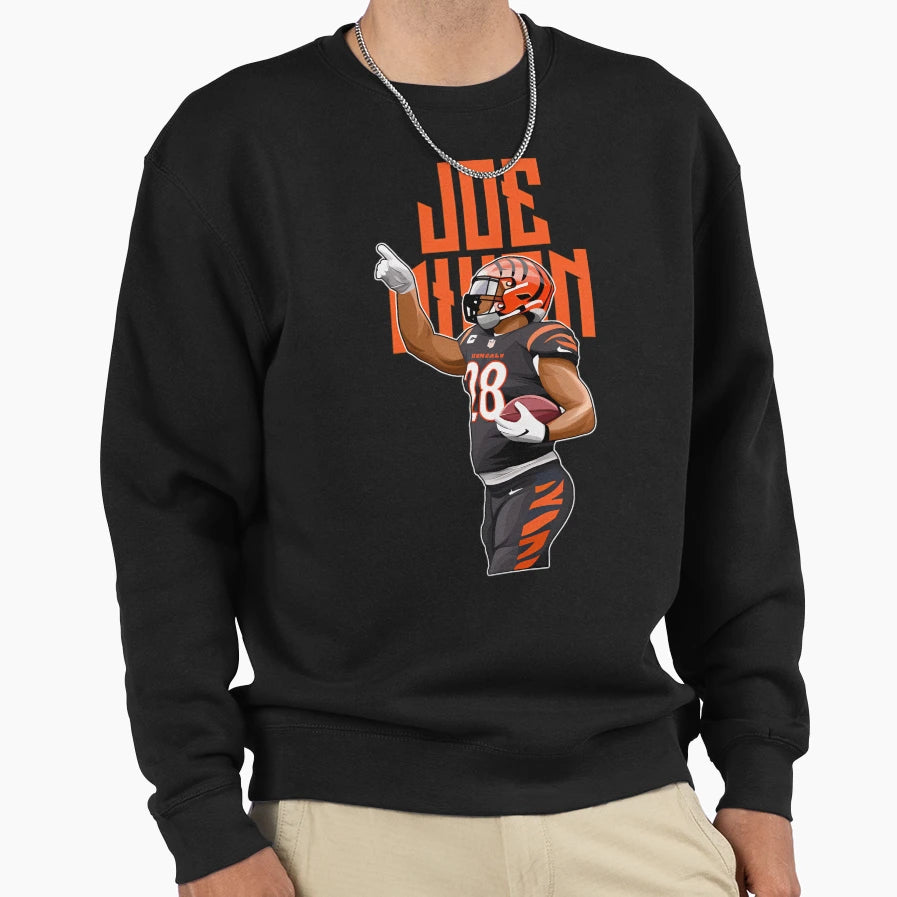 Joe Mixon Get Touchdown 28 Bold Sweatshirt - Novelty Apparel for Adults - T-Shirt, Sweatshirt, Hoodie