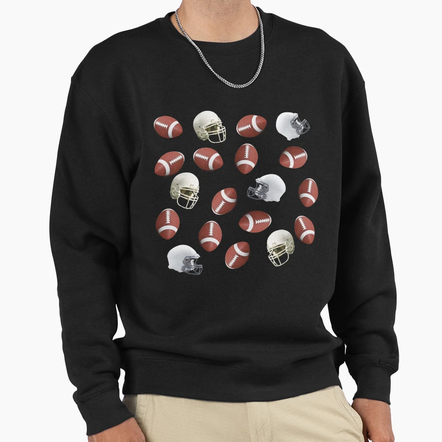 Football Fan Enthusiast Sweatshirt - Trendy Graphic for Adults - T-Shirt, Sweatshirt, Hoodie