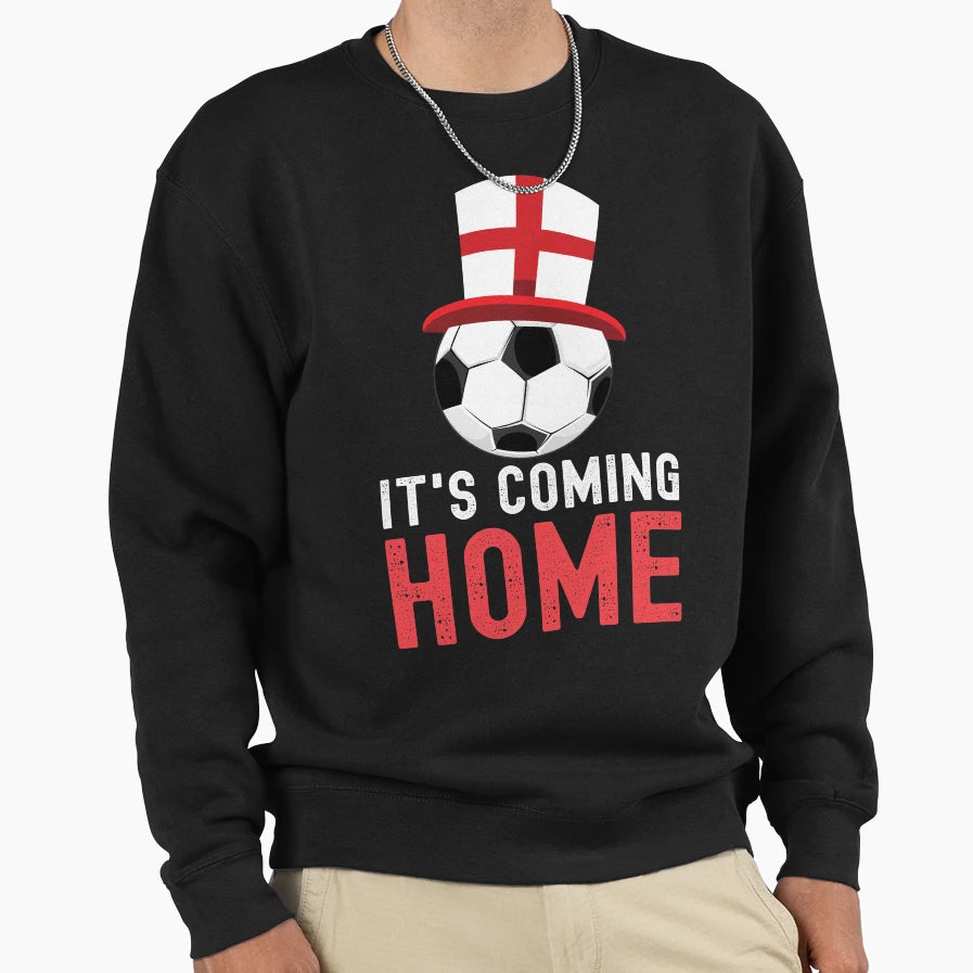 Its Coming Home England Football Fan Sweatshirt - Trendy Graphic for Adults - T-Shirt, Sweatshirt, Hoodie