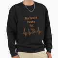 Your Heart Beats Bitcoin Sweatshirt - Unique Graphic Men Women - T-Shirt, Sweatshirt, Hoodie
