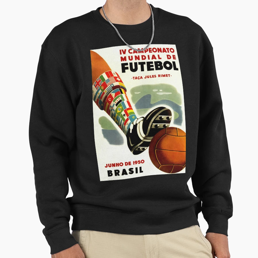 1950 Fifa World Cup Brazil Soccer Sweatshirt - Novelty Apparel Men Women - T-Shirt, Sweatshirt, Hoodie