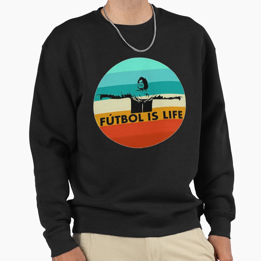 Reward Futbol Is Life Gift Halloween Sweatshirt - Unique Graphic for Adults - T-Shirt, Sweatshirt, Hoodie