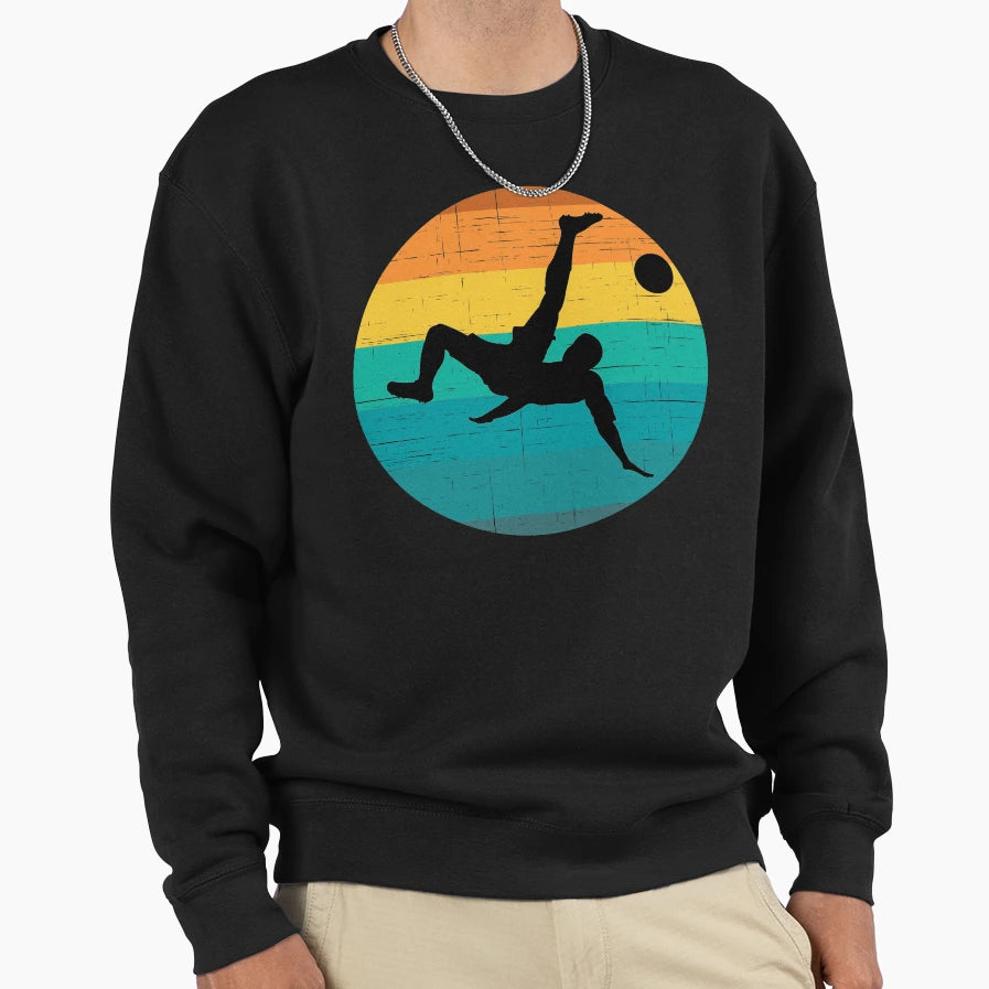 Soccer Sunset Silhoette Sweatshirt - Aesthetic Graphic for Adults - T-Shirt, Sweatshirt, Hoodie