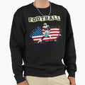 American People Love Football Sweatshirt - Casual Everyday Wear for Adults - T-Shirt, Sweatshirt, Hoodie