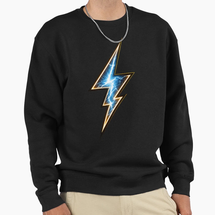 Lightning Bolt Sweatshirt - Novelty Apparel for Adults - T-Shirt, Sweatshirt, Hoodie