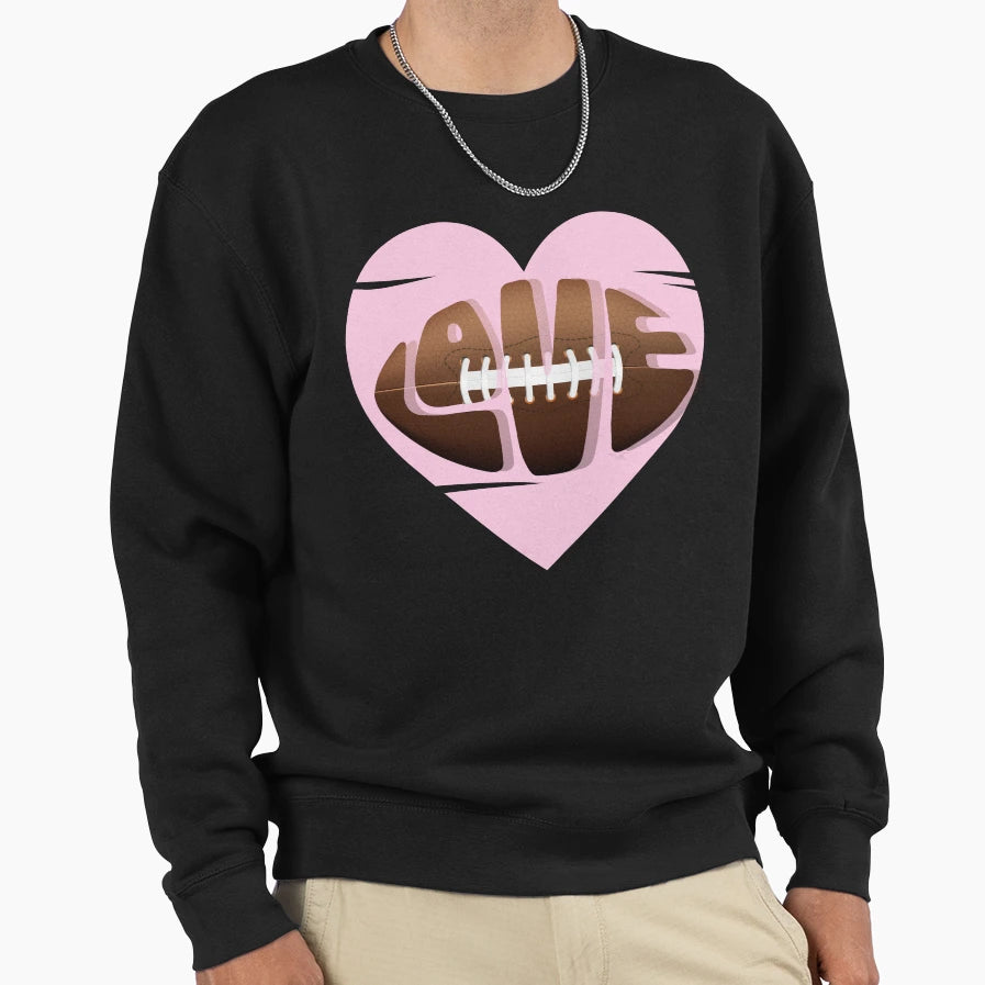 Game Day Football Mom Love Sweatshirt - Streetwear Style Unisex - T-Shirt, Sweatshirt, Hoodie