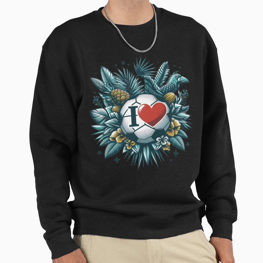 I Love Football Sweatshirt - Unique Graphic Unisex - T-Shirt, Sweatshirt, Hoodie