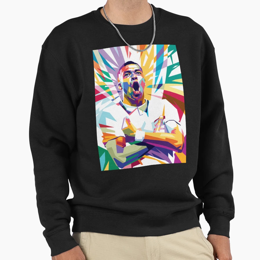 Kylian Mbappe Sweatshirt - Aesthetic Graphic for Adults - T-Shirt, Sweatshirt, Hoodie