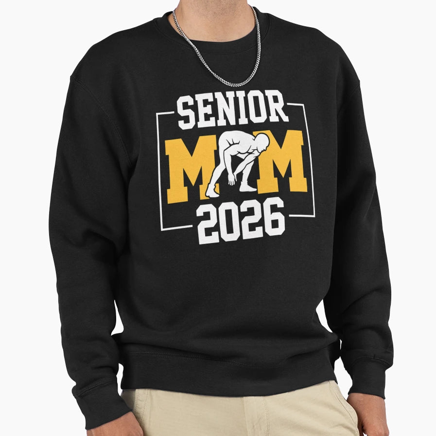 Senior Wrestling Mom 2026 Senior Mom Sweatshirt - Trendy Graphic Unisex - T-Shirt, Sweatshirt, Hoodie