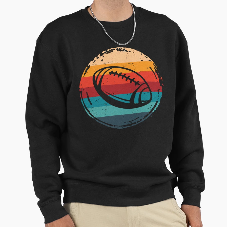 American Football Circle Sweatshirt - Graphic Print for Adults - T-Shirt, Sweatshirt, Hoodie