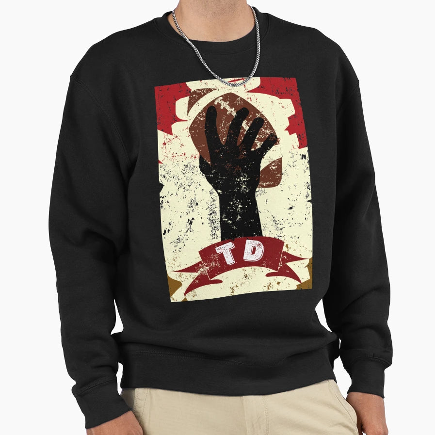 Touchdown Football Sweatshirt - Unique Graphic for Adults - T-Shirt, Sweatshirt, Hoodie