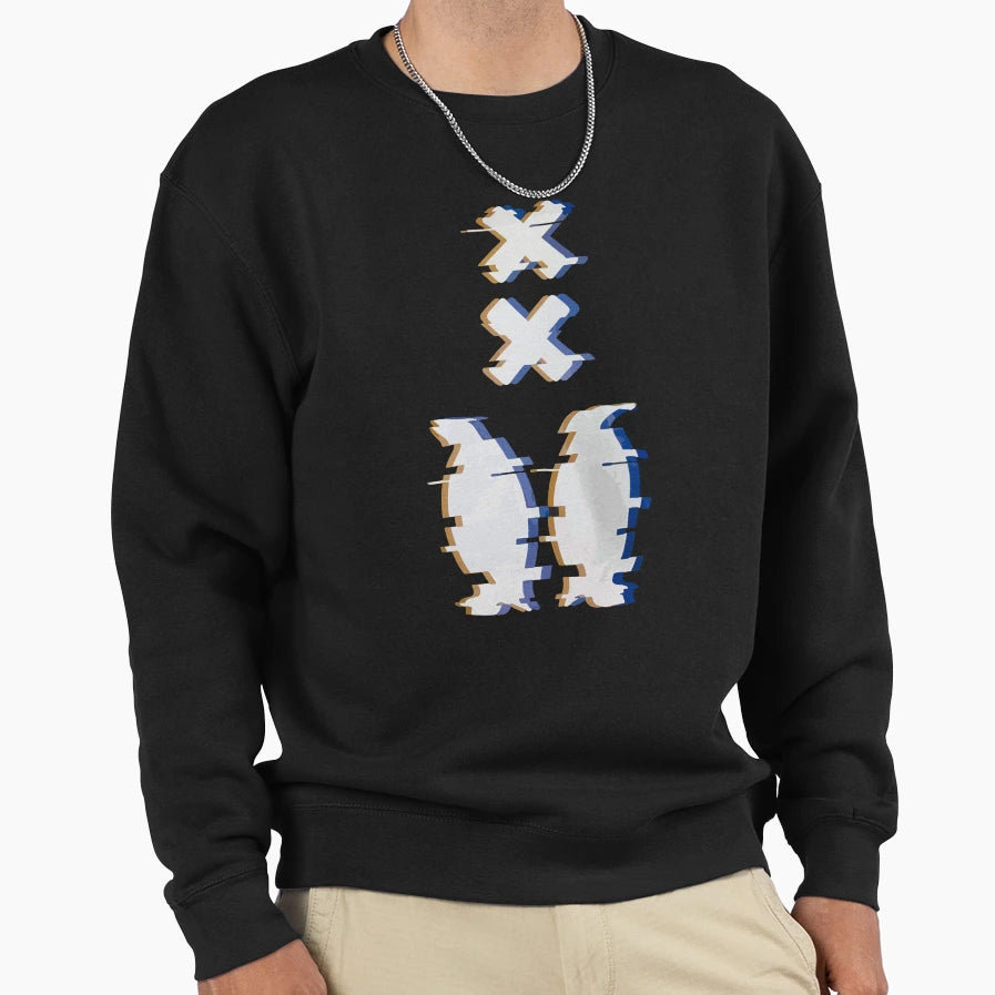 Wasted Penguinz Sweatshirt - Minimalist Print Men Women - T-Shirt, Sweatshirt, Hoodie