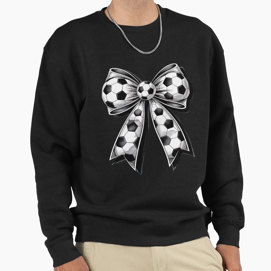Comfort Coquette Soccer Sweatshirt - Graphic Print for Adults - T-Shirt, Sweatshirt, Hoodie