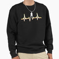 Football Heartbeat Lover Sweatshirt - Trendy Graphic Men Women - T-Shirt, Sweatshirt, Hoodie