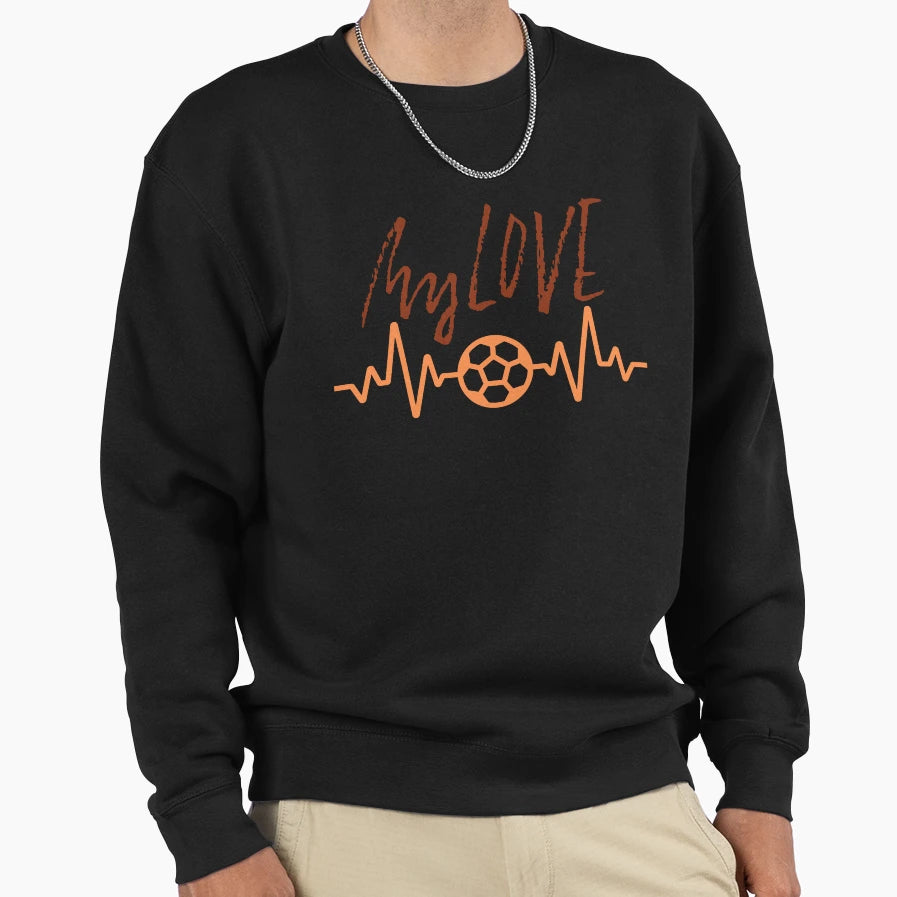 My Second Love Is Football Sweatshirt - Aesthetic Graphic Men Women - T-Shirt, Sweatshirt, Hoodie