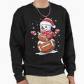 Merry Football Holiday Sport Sweatshirt - Fun Novelty Design Men Women - T-Shirt, Sweatshirt, Hoodie