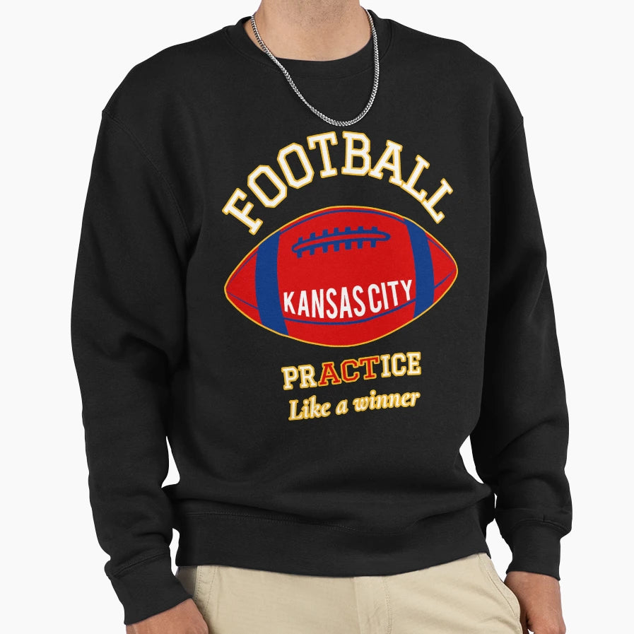 Football Fan Art College Practice Sweatshirt - Casual Everyday Wear Unisex - T-Shirt, Sweatshirt, Hoodie