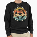 Sunset Soccer Ball Distressed Sweatshirt - Graphic Print for Adults - T-Shirt, Sweatshirt, Hoodie