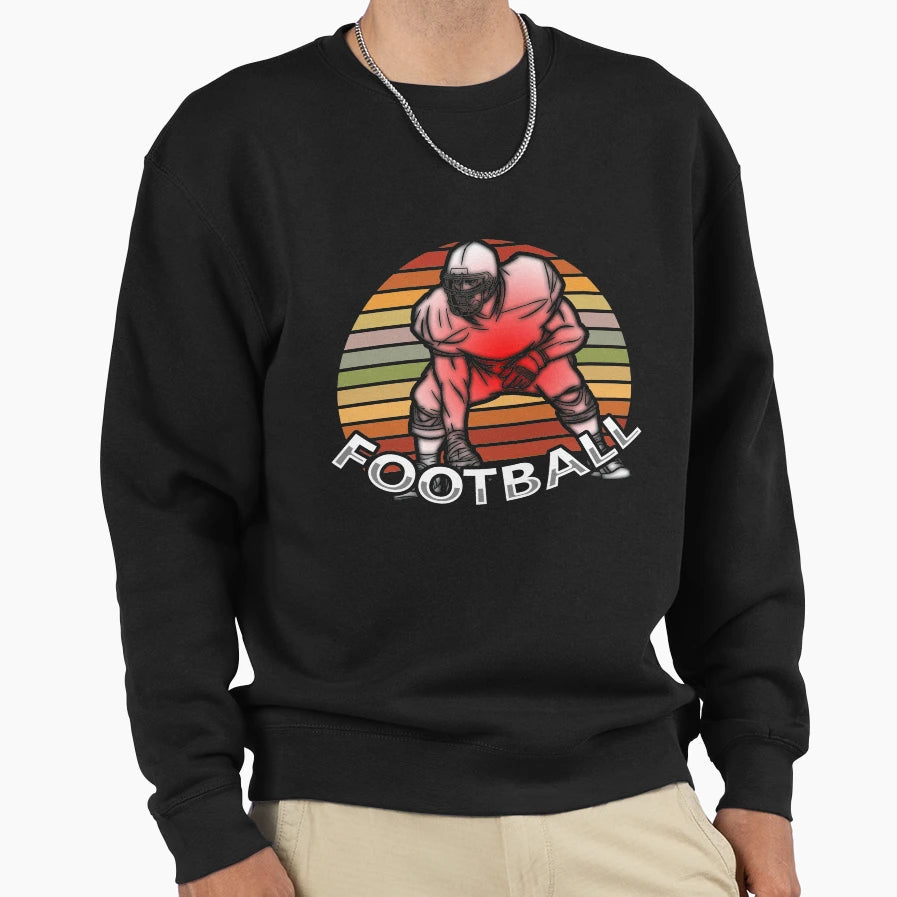 Amercian Football Quarterback Sweatshirt - Unique Graphic for Adults - T-Shirt, Sweatshirt, Hoodie