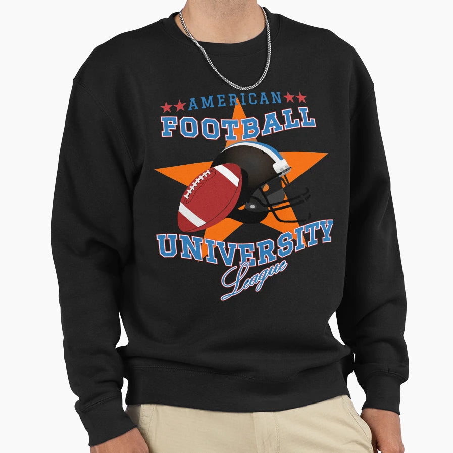 University American Football League T-Shirt - Graphic Print for Adults - T-Shirt, Sweatshirt, Hoodie