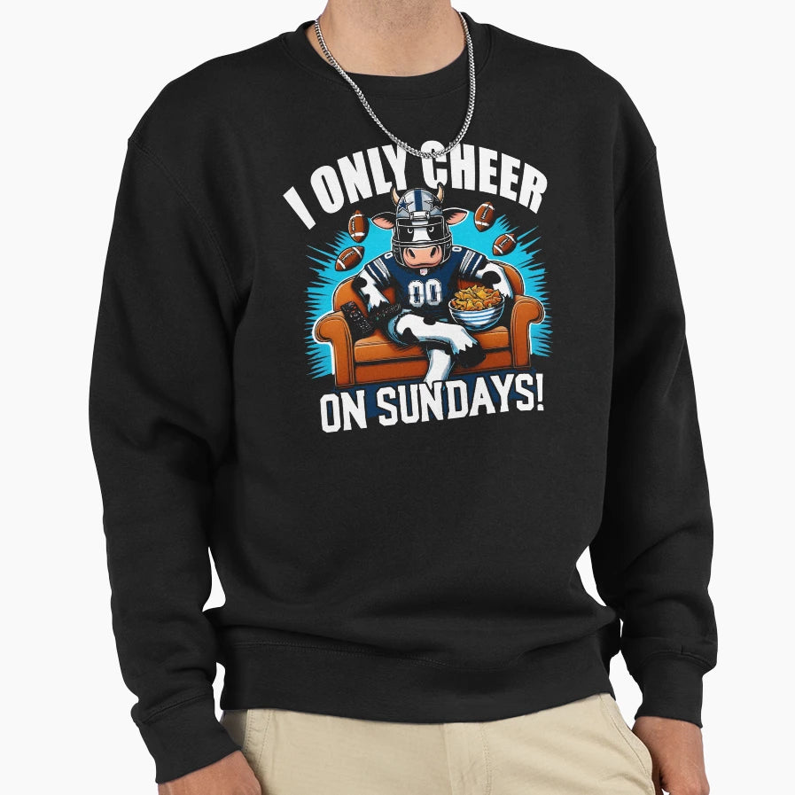 Funny Dallas Sundays Football Cheer Sweatshirt - Custom Art Print Unisex - T-Shirt, Sweatshirt, Hoodie