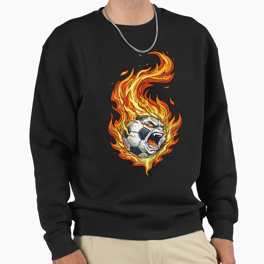 Fire Goal Sweatshirt - Trendy Graphic Men Women - T-Shirt, Sweatshirt, Hoodie