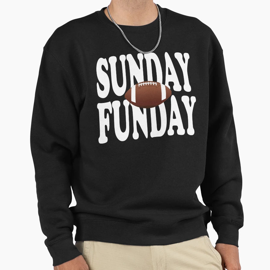 Sunday Funday Football Sport T-Shirt - Casual Everyday Wear for Adults - T-Shirt, Sweatshirt, Hoodie