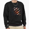 American Football Burning Ball Air Sweatshirt - Custom Art Print Men Women - T-Shirt, Sweatshirt, Hoodie
