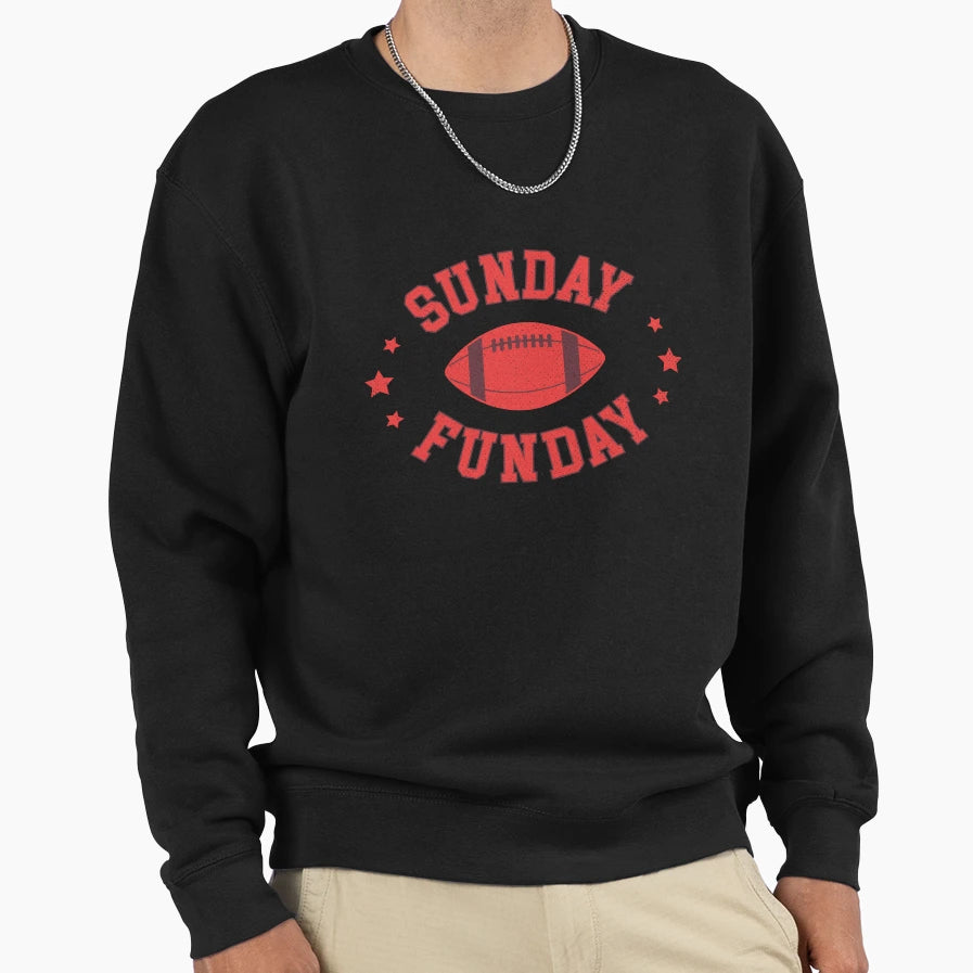 Sunday Funday Rugbby Sweatshirt - Graphic Print for Adults - T-Shirt, Sweatshirt, Hoodie