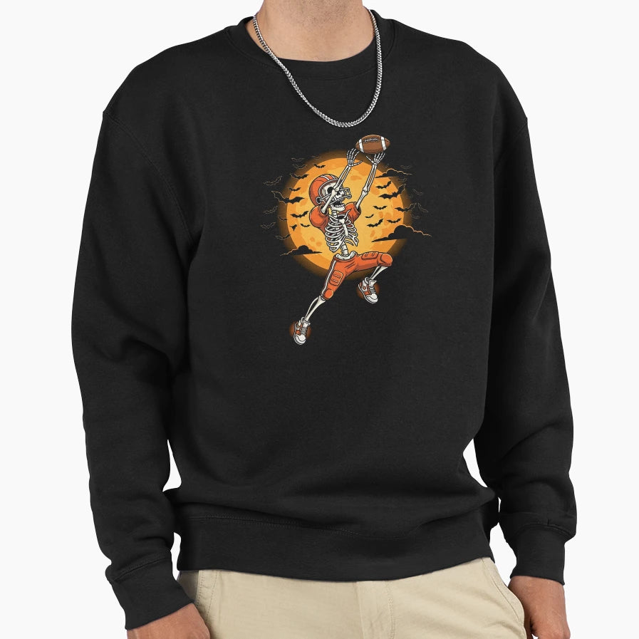 American Football Skeleton Sweatshirt - Casual Everyday Wear Unisex - T-Shirt, Sweatshirt, Hoodie