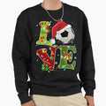 Soccer Funny Sports Lover Ball Santa Sweatshirt - Novelty Apparel Unisex - T-Shirt, Sweatshirt, Hoodie